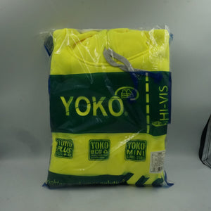 YOKO yellow Hi vis pull-over hoodie size XL