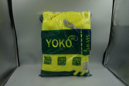 YOKO yellow Hi vis pull-over hoodie size XL