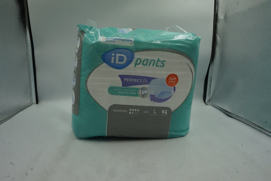 Job lot of 4 pack of 14 iD pants ultra discreet protection normal size L