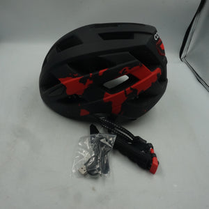 Coozi bike helmet with USB researchable LED light size M