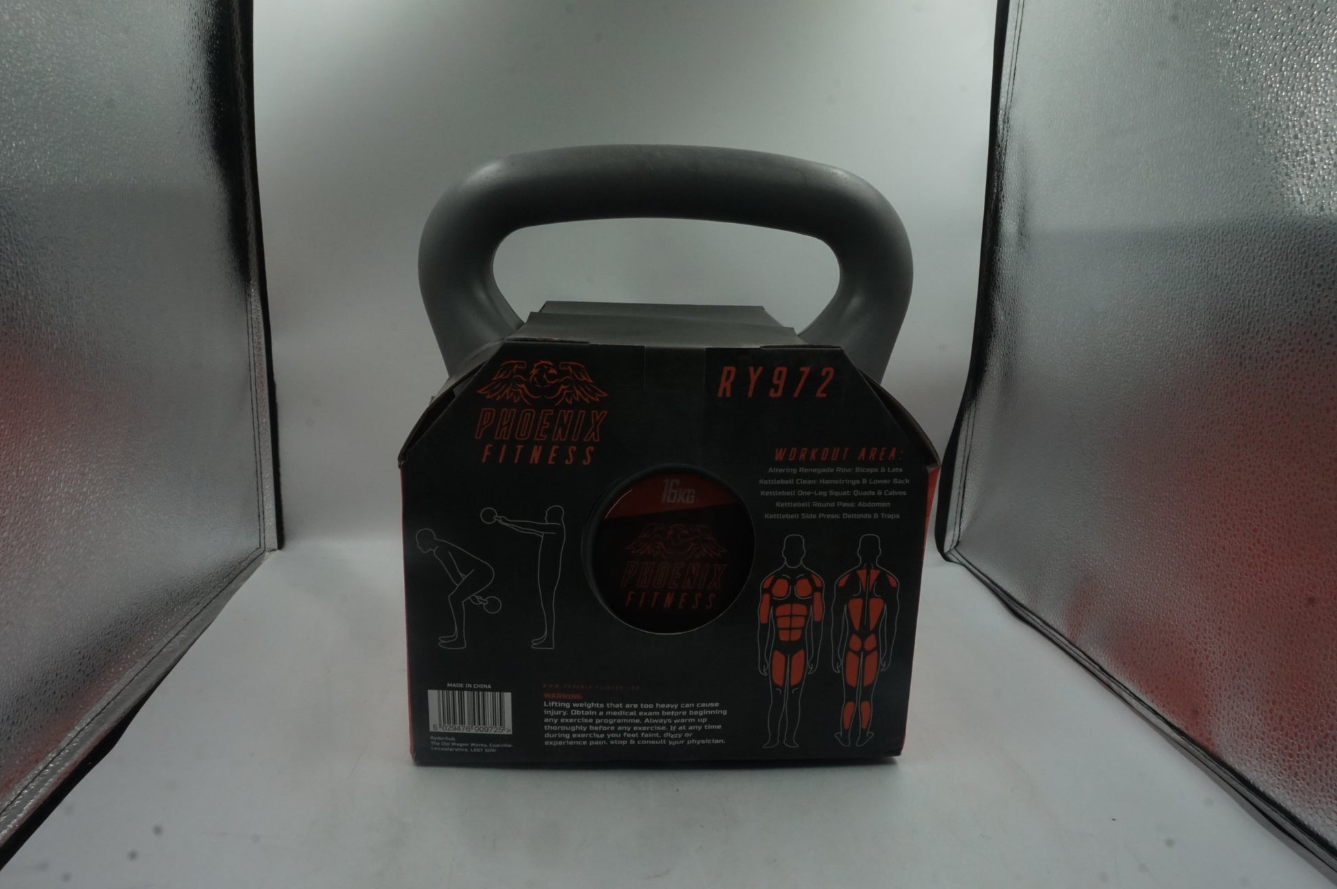 Ryder hub Phoenix fitness 16KG kettle bell RY972