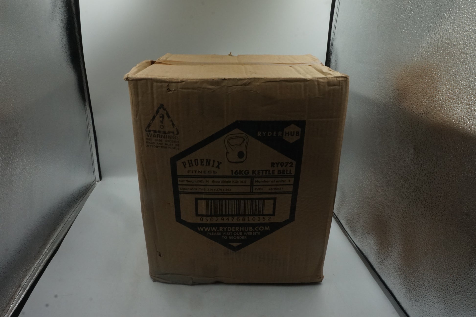 Ryder hub Phoenix fitness 16KG kettle bell RY972
