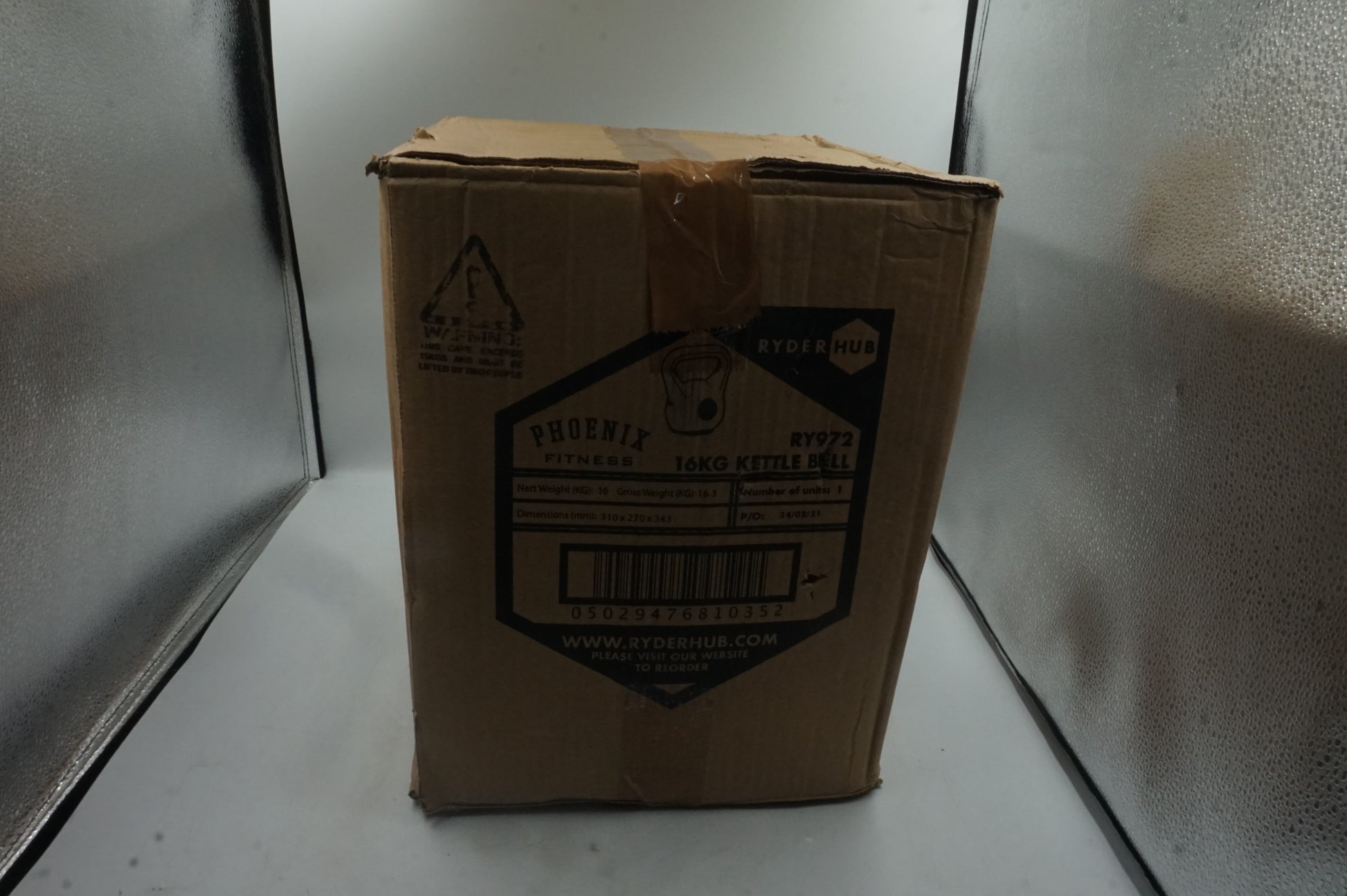 Ryder hub Phoenix fitness 16KG kettle bell RY972