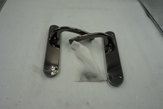 pair of intelligent hardware internal scimitar black nickel door handle IH-SCI.04.BNP
