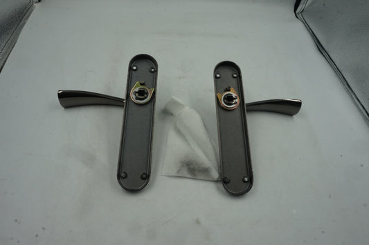 pair of intelligent hardware internal scimitar black nickel door handle IH-SCI.04.BNP