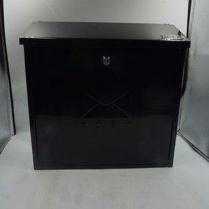 burg Wachter galvanised steel contemporary post box size 368X368X116mm