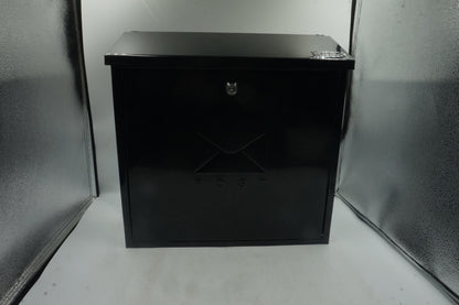 burg Wachter galvanised steel contemporary post box size 368X368X116mm