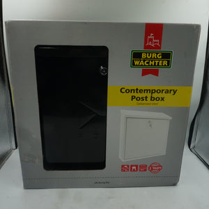 burg Wachter galvanised steel contemporary post box size 368X368X116mm