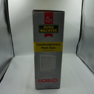 burg Wachter galvanised steel contemporary post box size 368X368X116mm