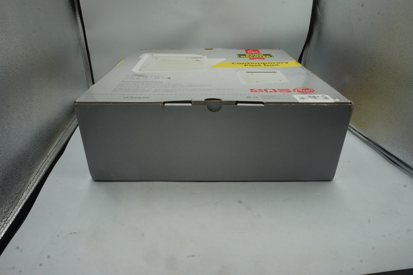 burg Wachter galvanised steel contemporary post box size 368X368X116mm