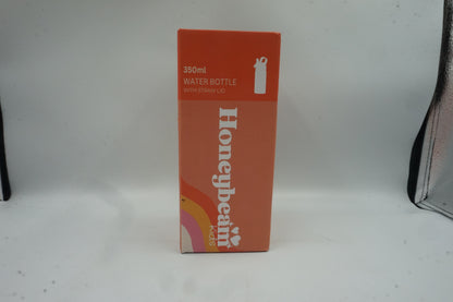 Honeybeam kids water bottle with straw lid 350ml
