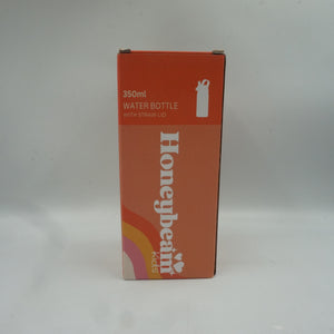 Honeybeam kids water bottle with straw lid 350ml