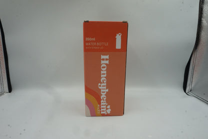 Honeybeam kids water bottle with straw lid 350ml