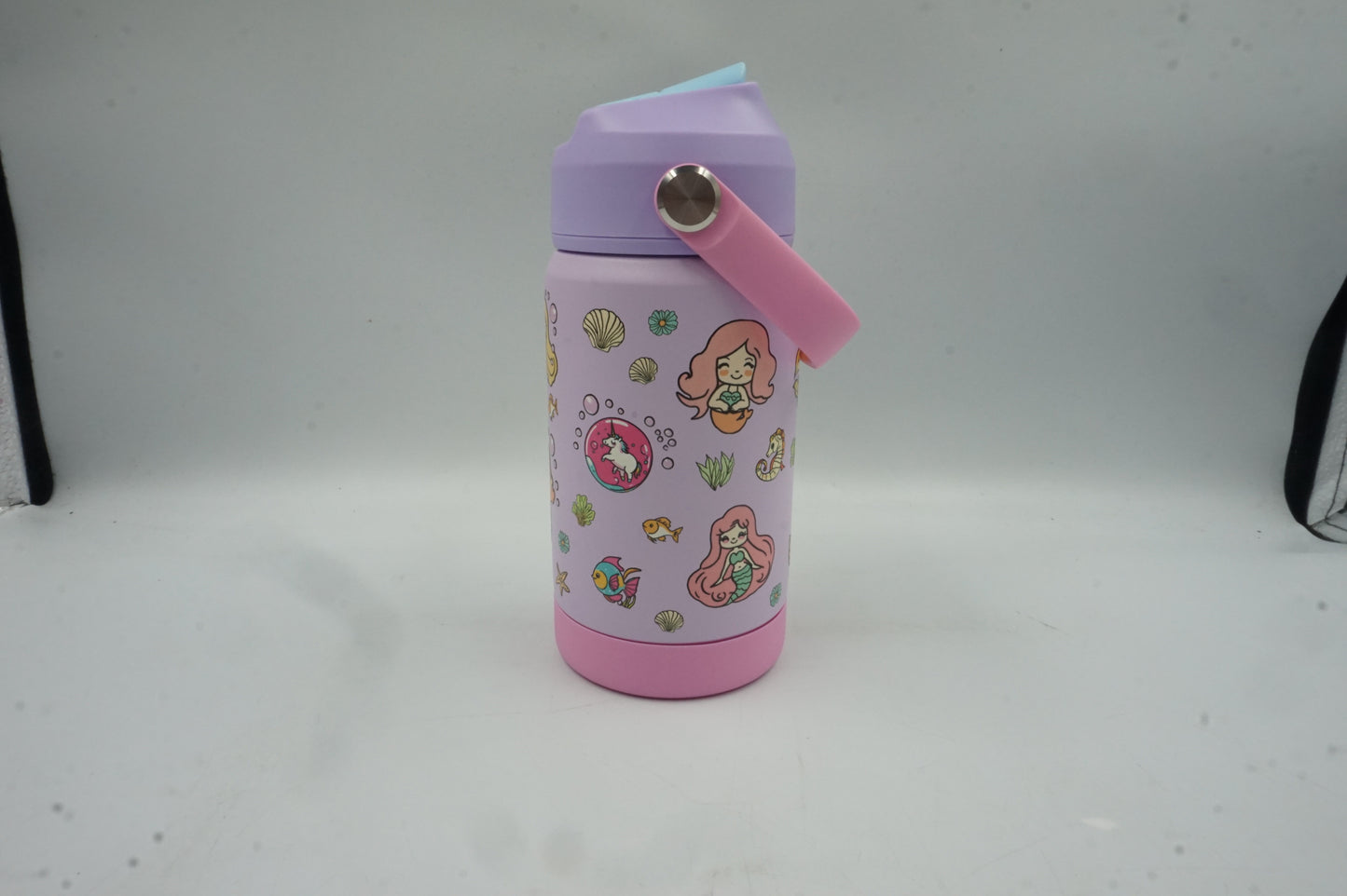 Honeybeam kids water bottle with straw lid 350ml