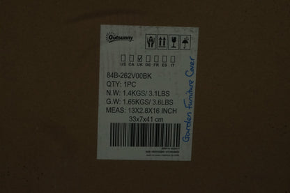 Outsunny garden waterproof furniture cover 84B-262V00BK