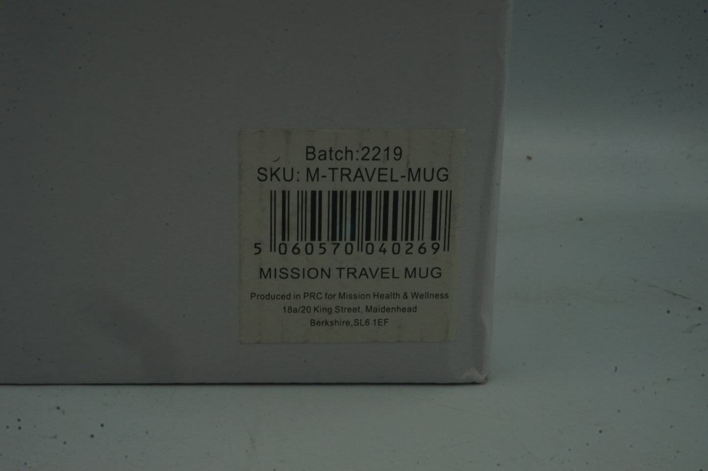 Mission thermoses travel mug