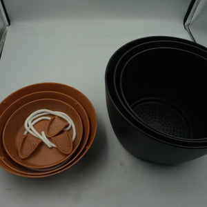 pack of three self watering planters