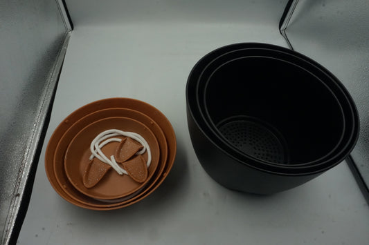 pack of three self watering planters