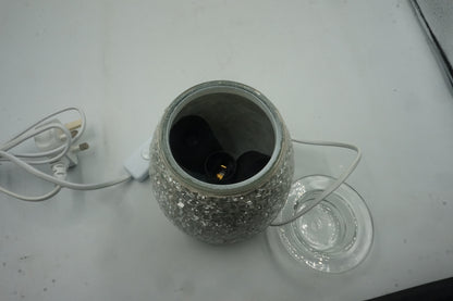 mirror glass wax melt lamp