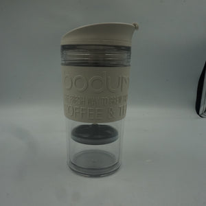 Bodum glass travel coffee press mug
