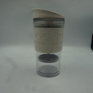 Bodum glass travel coffee press mug