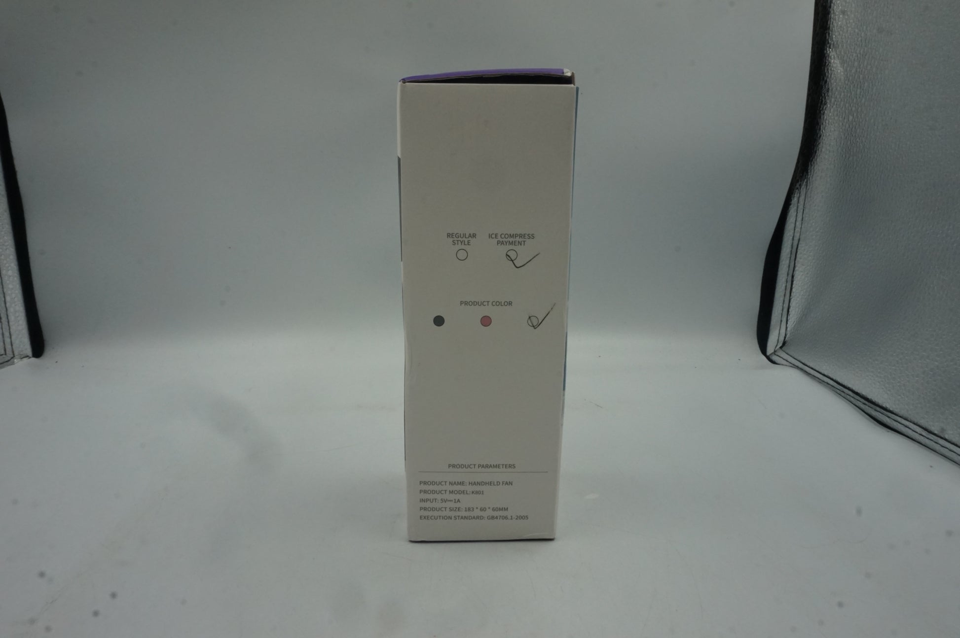 portable handheld fan K801 100 speed