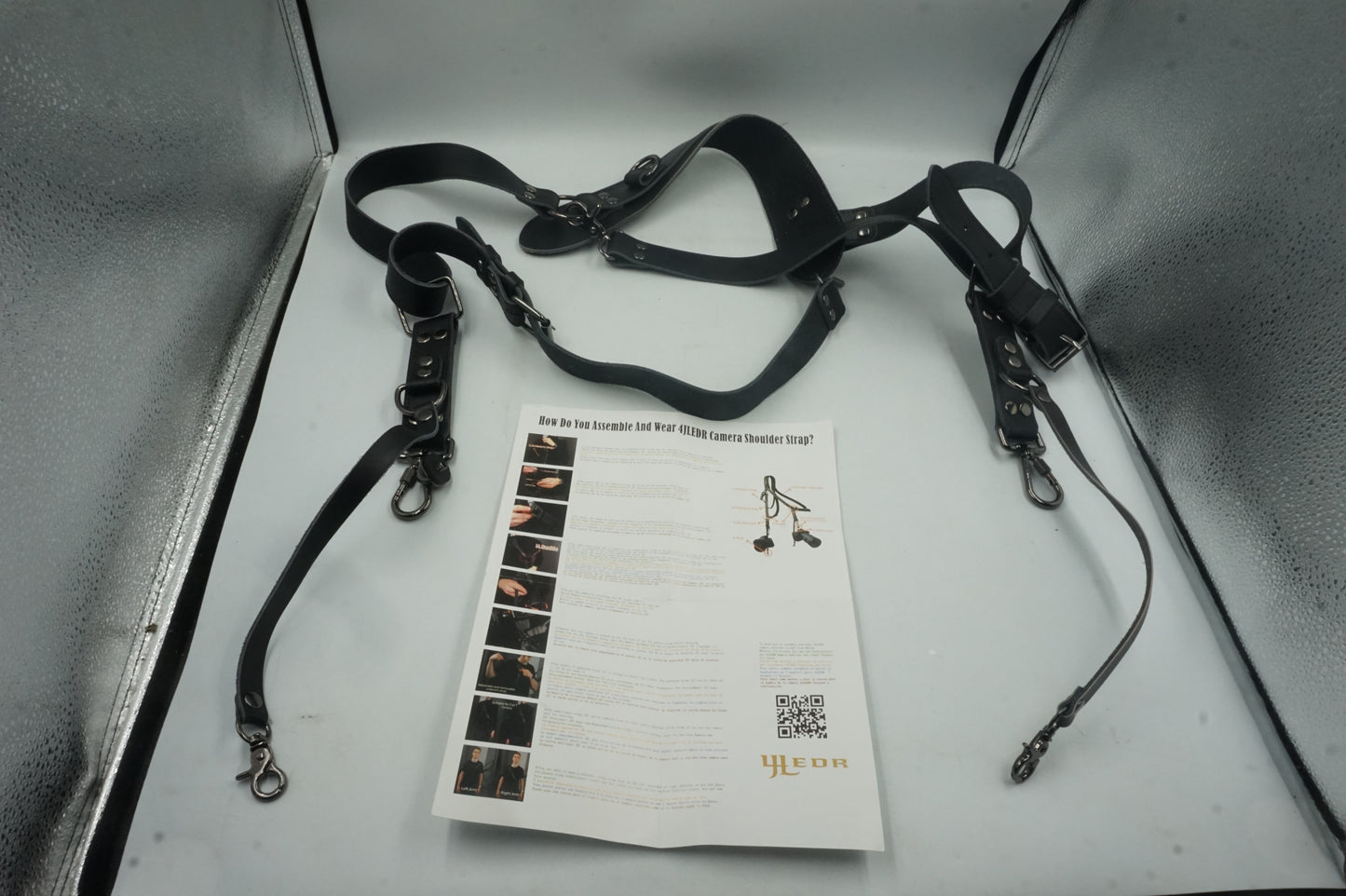 4J LEDR leather camera shoulder strap