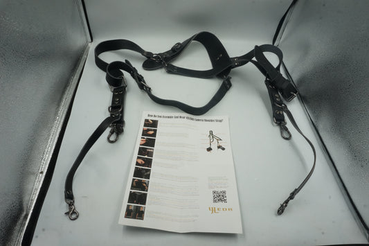 4J LEDR leather camera shoulder strap