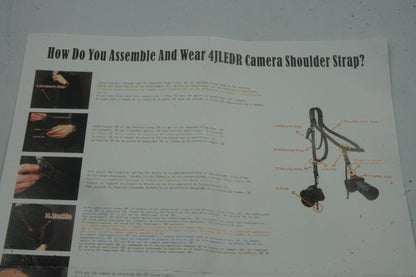 4J LEDR leather camera shoulder strap