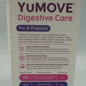 yumove digestive care pre and probiotic 120 tablets