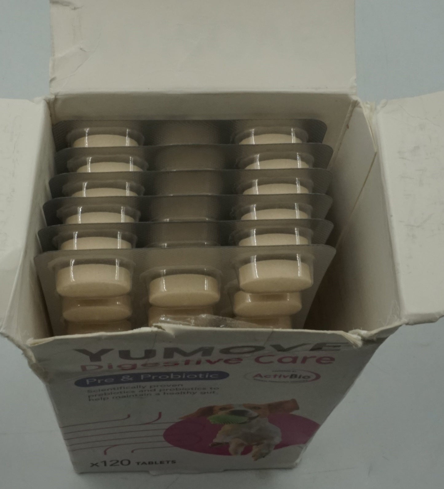 yumove digestive care pre and probiotic 120 tablets