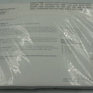 The White Company Portobello standard oxford pillowcase 50X75cm