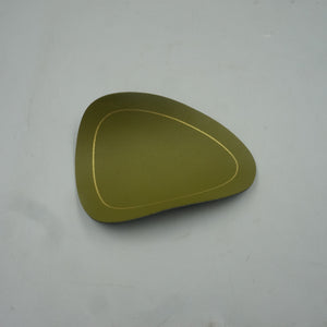 set of 6 blue and green leather placemats 44X37cm and coasters 13.5X11.5CM