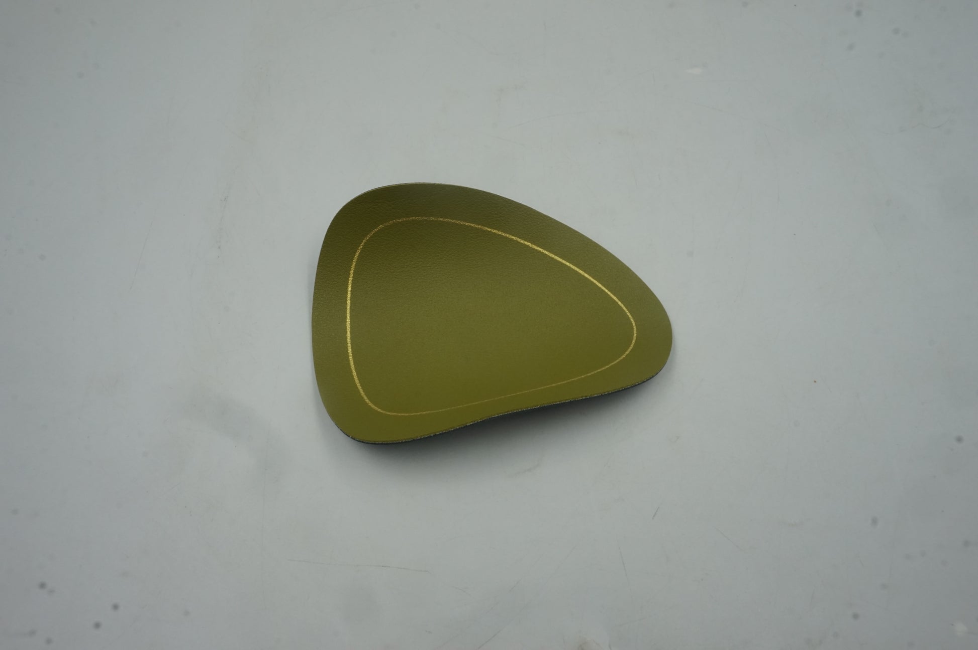 set of 6 blue and green leather placemats 44X37cm and coasters 13.5X11.5CM