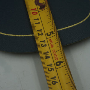 set of 6 blue and green leather placemats 44X37cm and coasters 13.5X11.5CM