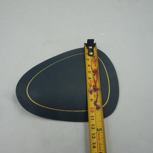 set of 6 blue and green leather placemats 44X37cm and coasters 13.5X11.5CM