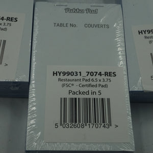 Job lot of 10 Pukka pad pack of 5 restaurant pads HY99031_7074-RES