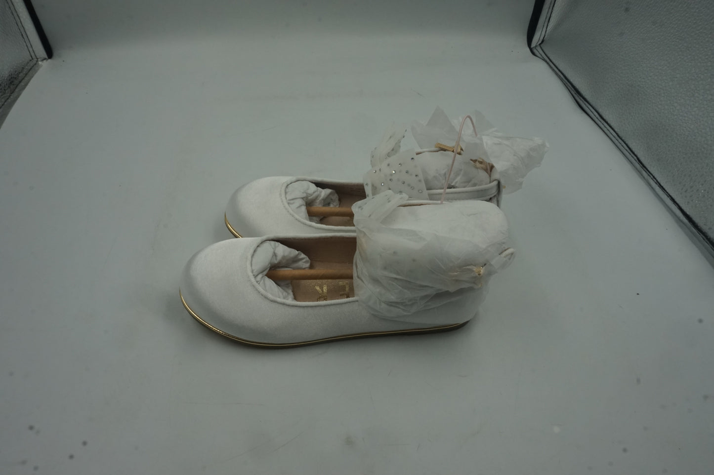 baker organza bow shoe ivory size 11