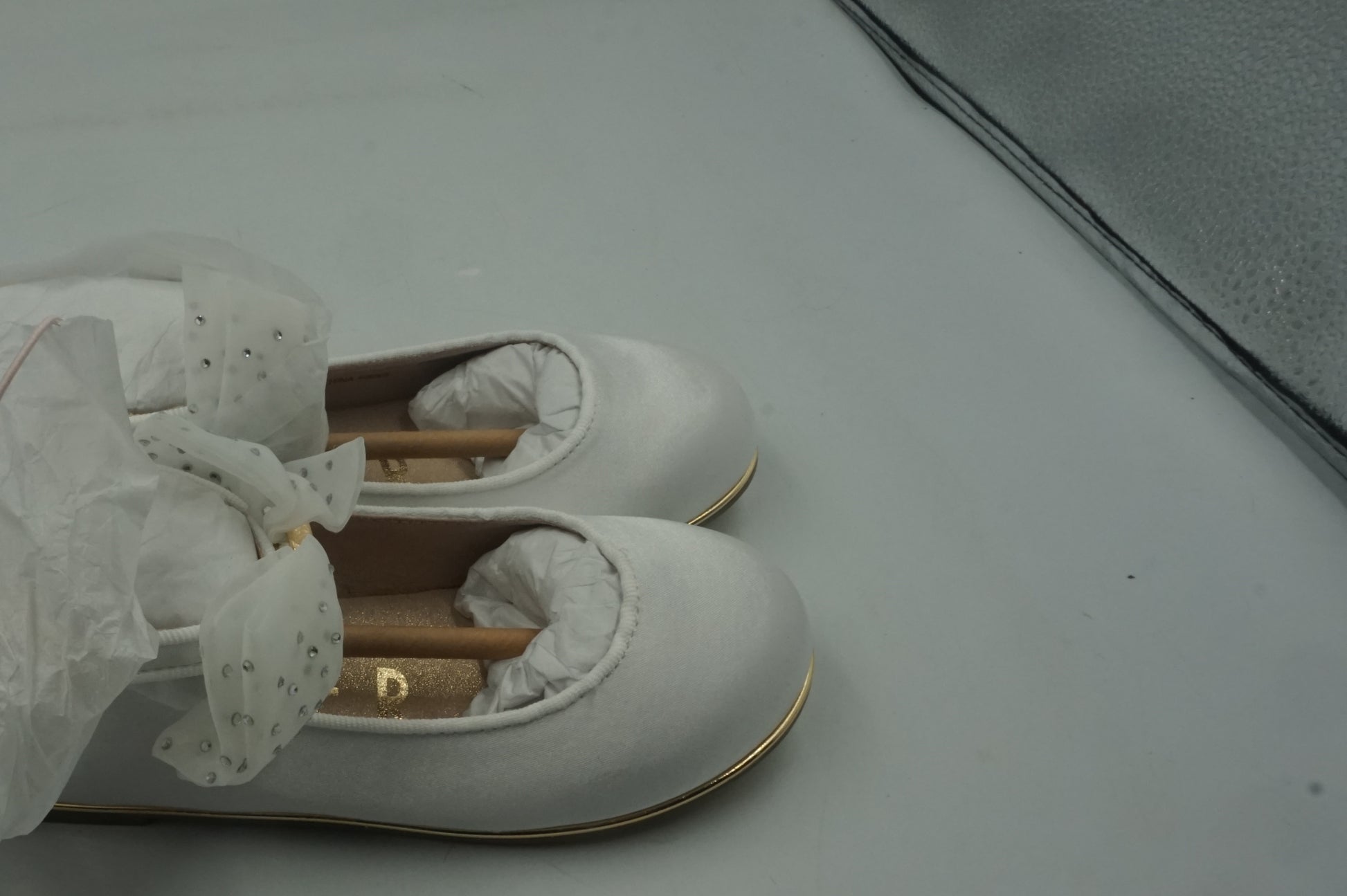 baker organza bow shoe ivory size 11