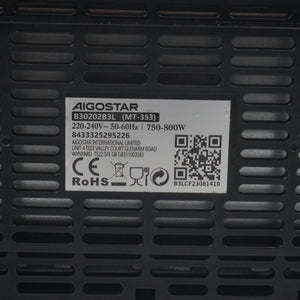 aigostar toaster 2 slice with warming rack