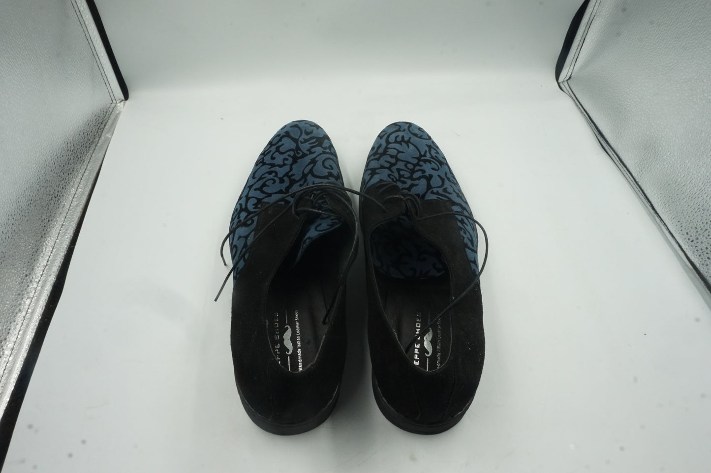 Peppe shoes classic men's dress shoes blue size UK12 RRP£235