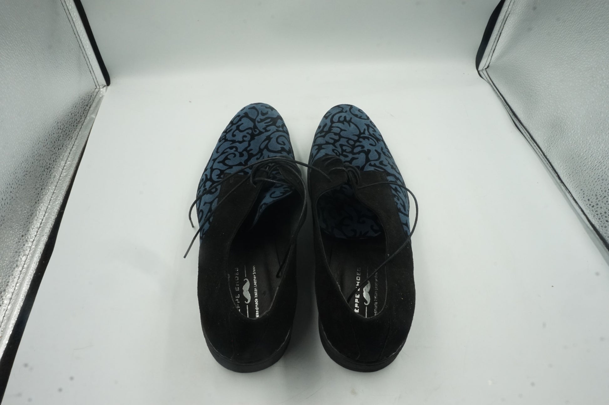 Peppe shoes classic men's dress shoes blue size UK12 RRP£235