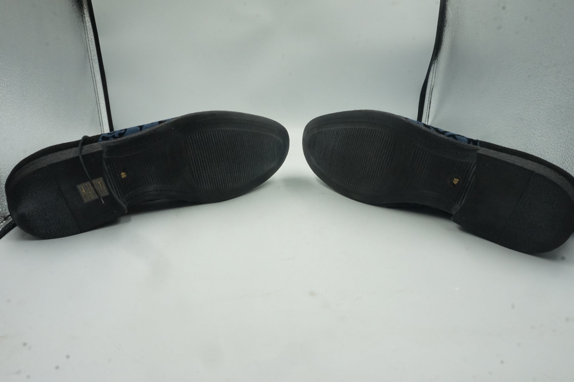 Peppe shoes classic men's dress shoes blue size UK12 RRP£235