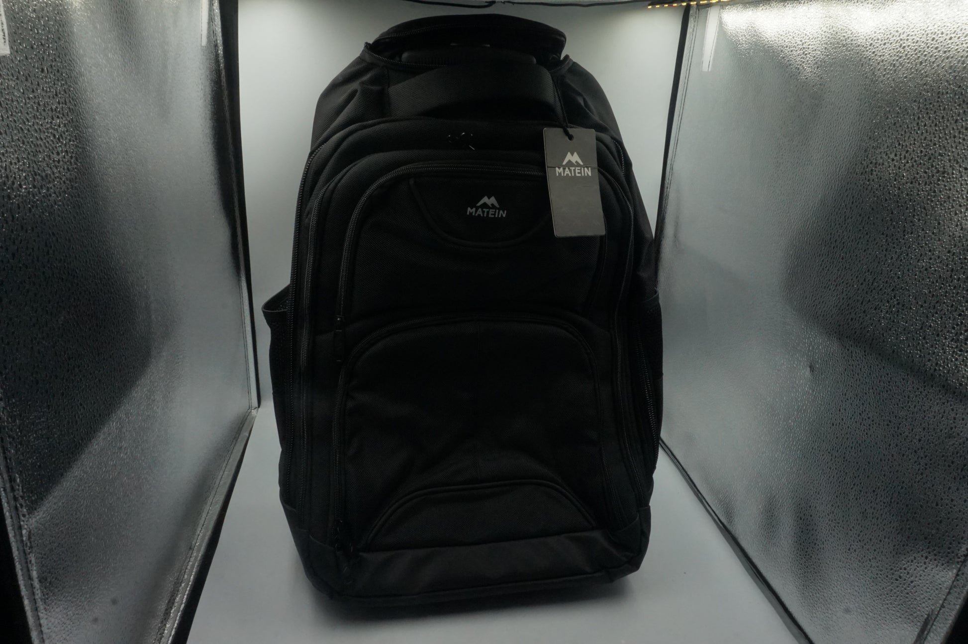 Matein large wheeled rolling laptop travel backpack 9"X13"X19.6"