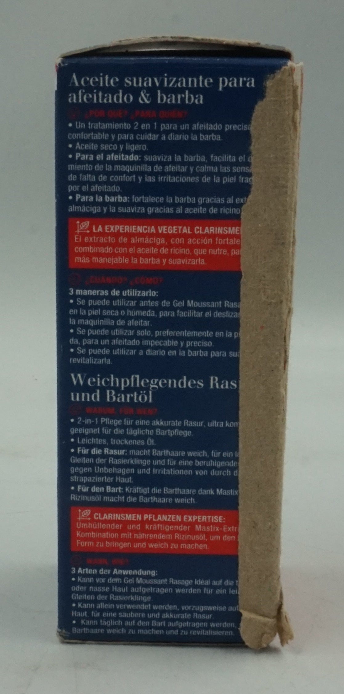 Clarinsmen huile rasage + barbe shave + beard oil 30mL