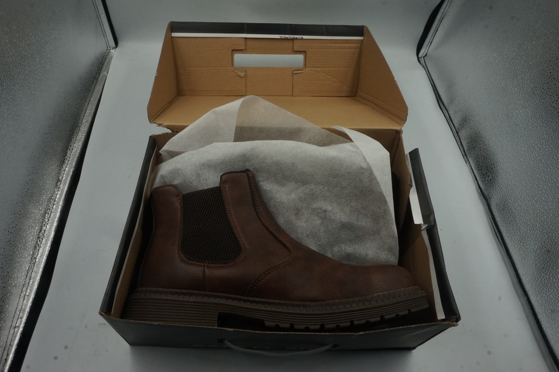 USOR steel toe safety shoes brown size UK 10