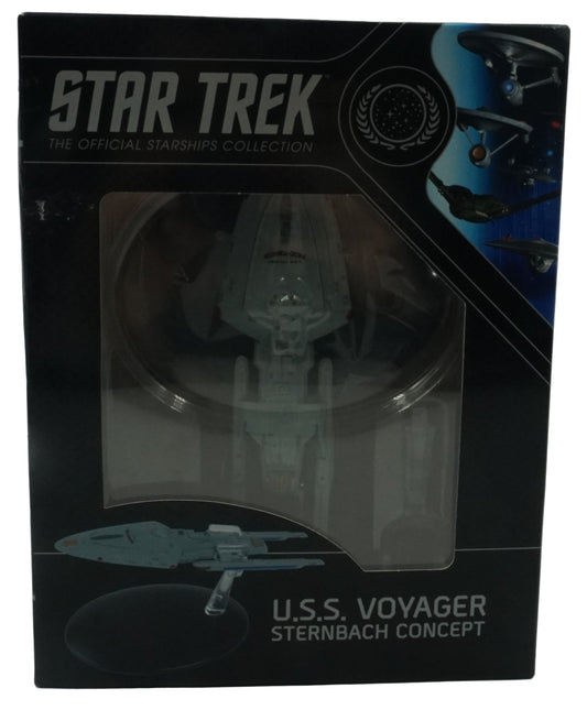 Eaglemoss 5" die-cast Star trek starships collections U.S.S voyager sternbach concept model