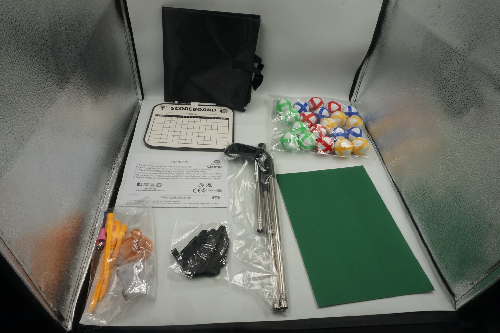 Clemas golf game play set chipping game play mat set