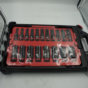 Set of 19 Milwaukee deep 3/8