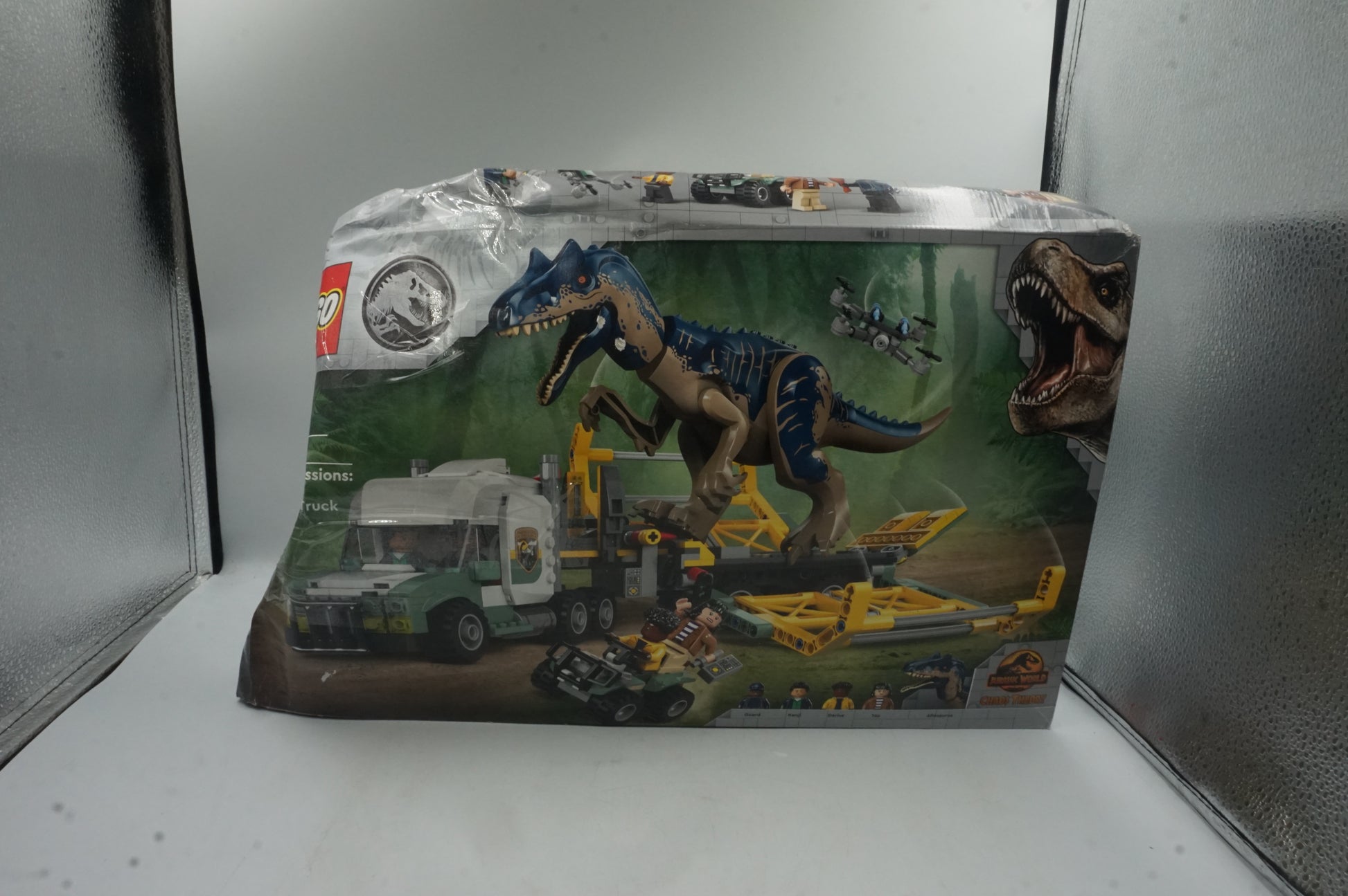 lego Jurassic world dinosaur missions allosaurus transport truck 76966